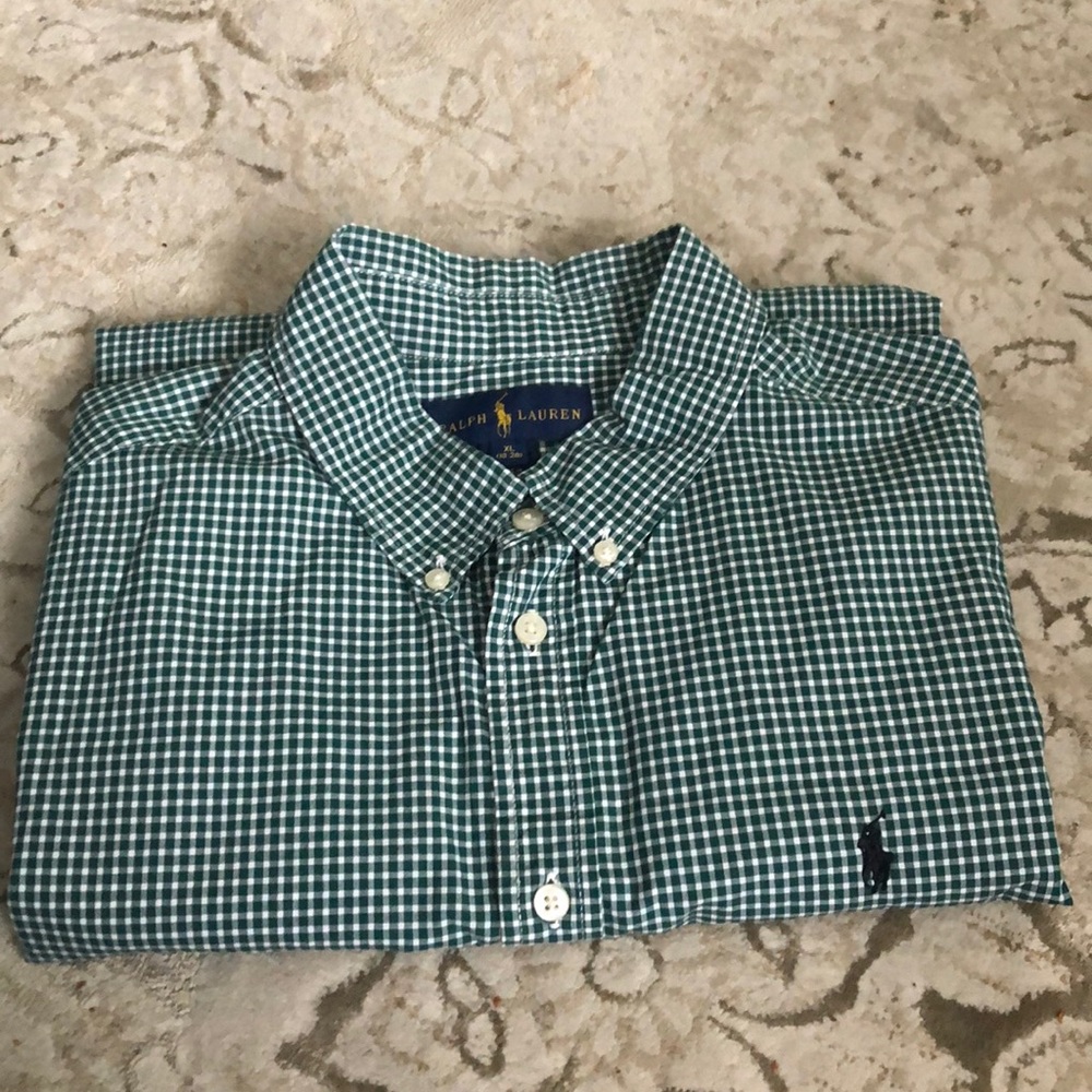 Boys button down long sleeve shirt